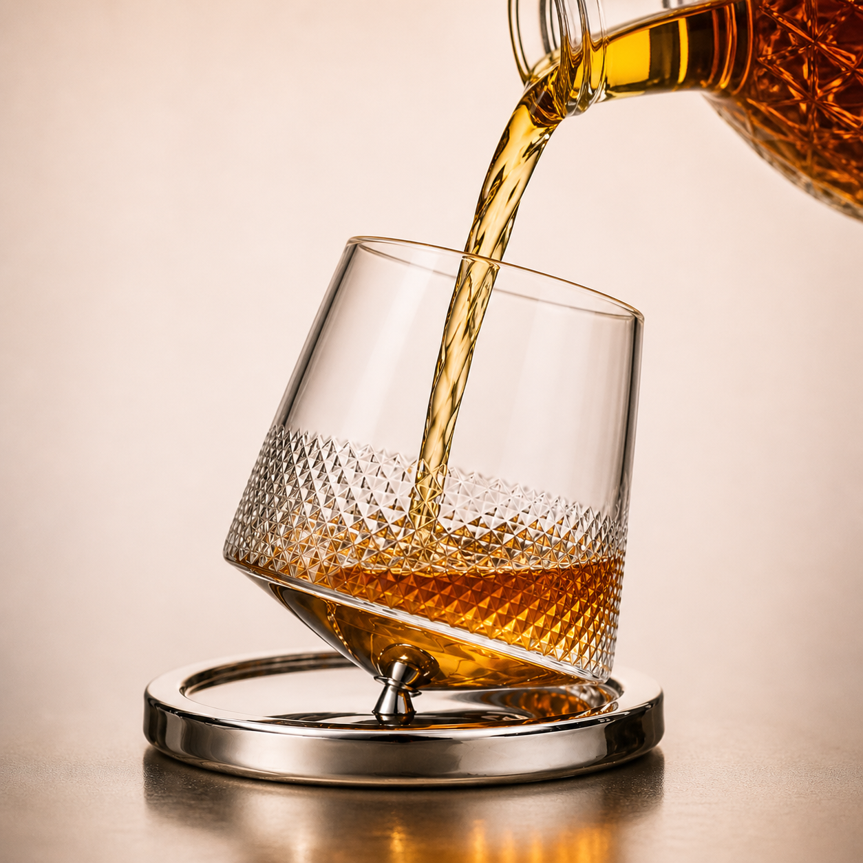 Verre à Whisky Rotatif
