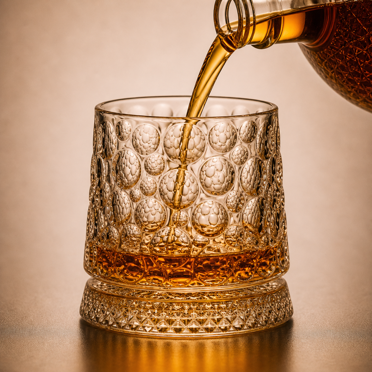 Verre à Whisky & Socle Bulle