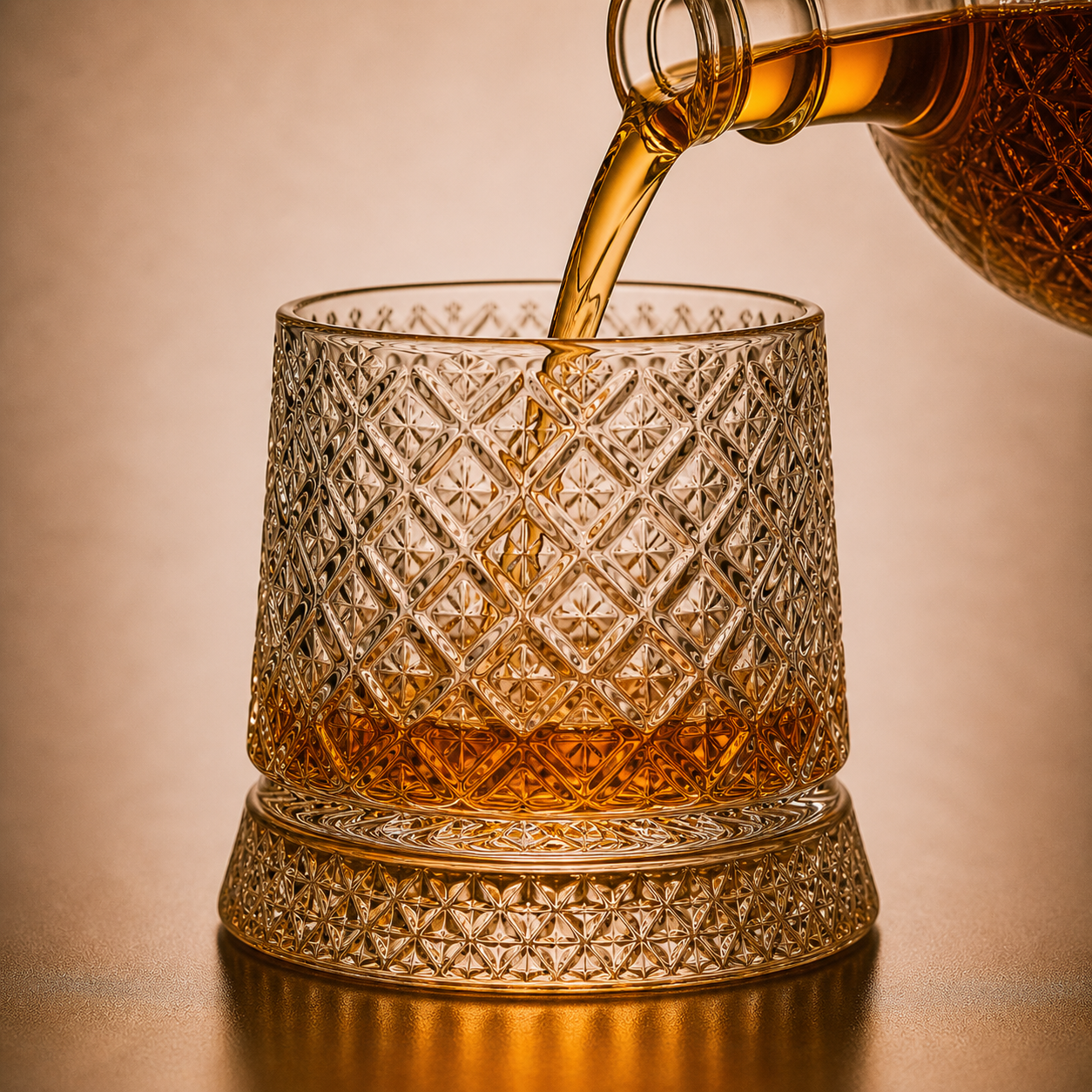 Verre à Whisky & Socle Abeille