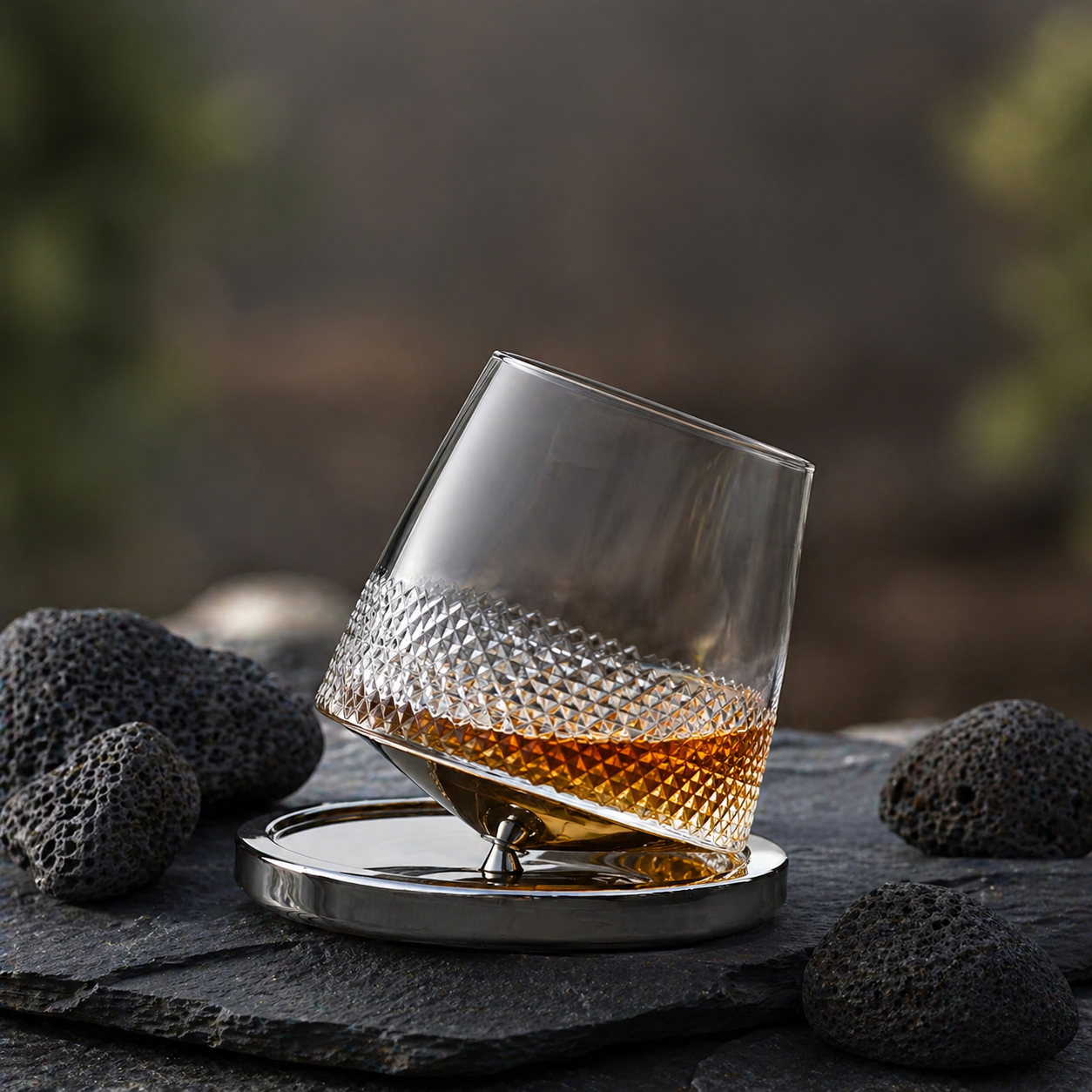 Verre à Whisky Rotatif