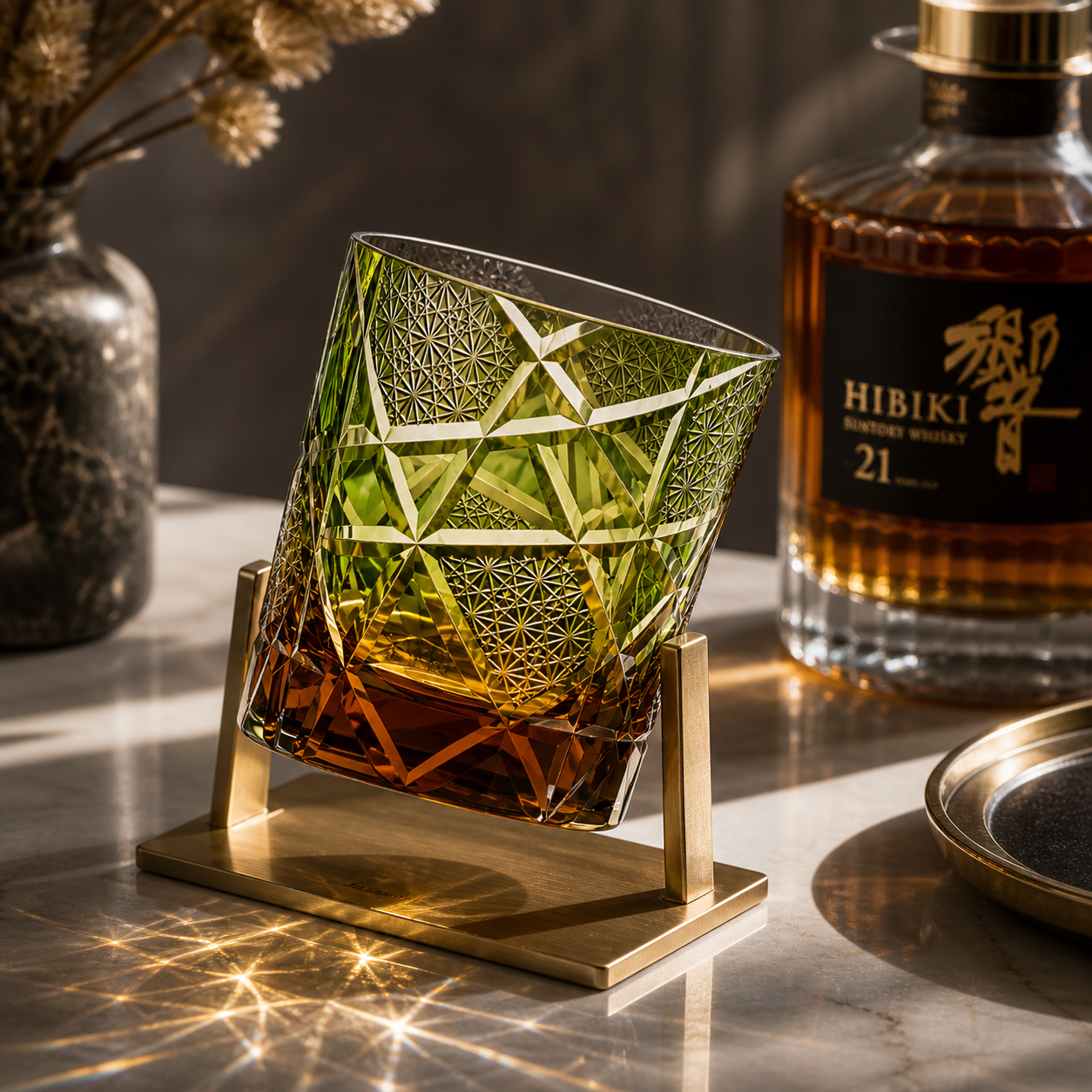 Verre à Whisky Edo Kiriko Gravé