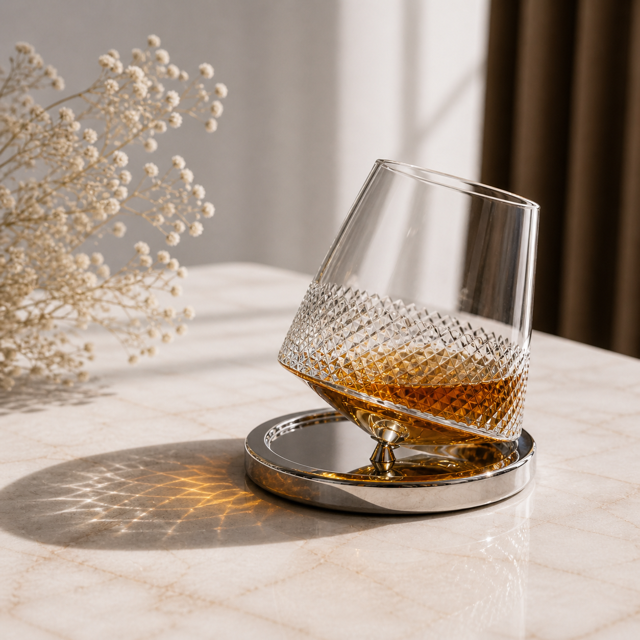 Verre à Whisky Rotatif