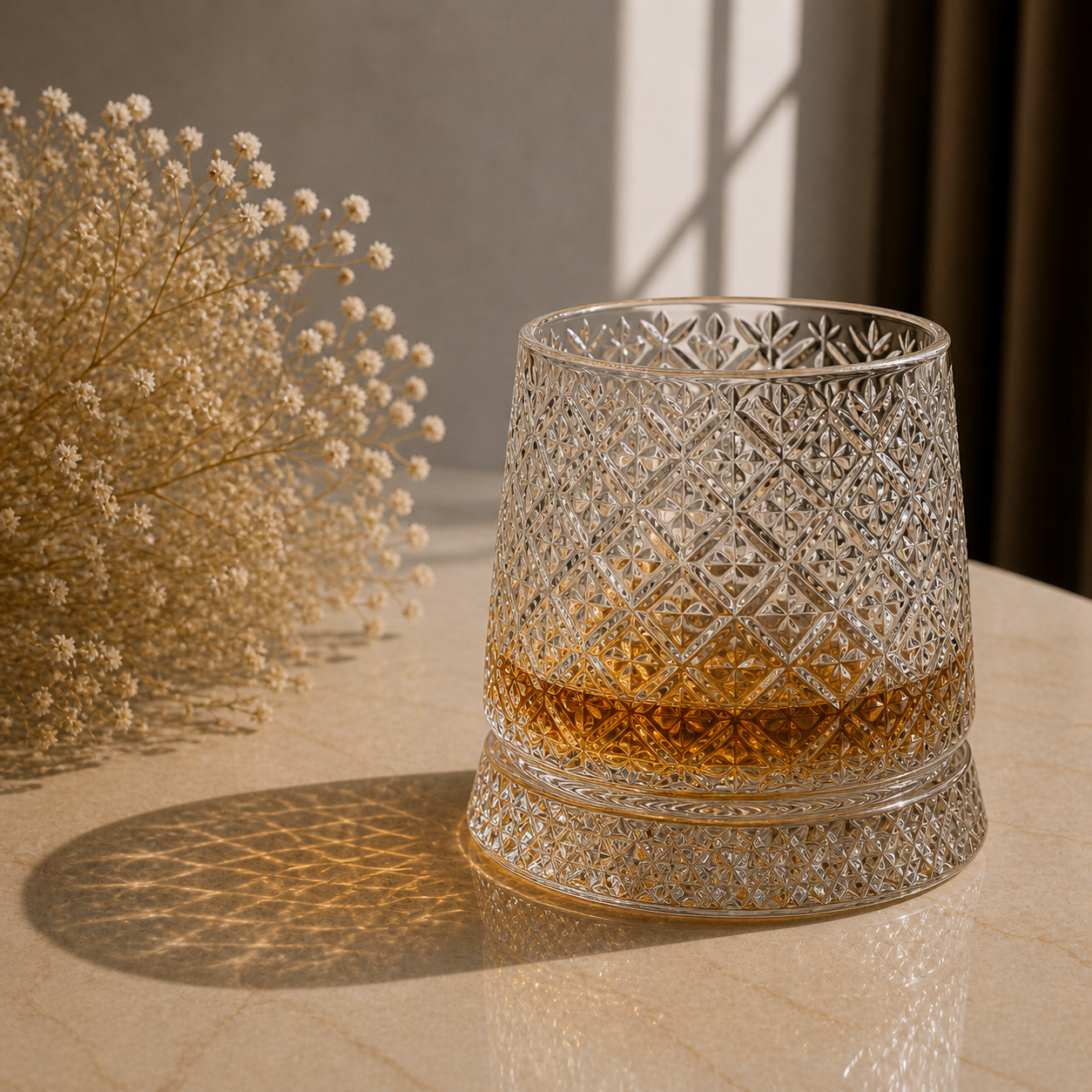Verre à Whisky & Socle Abeille