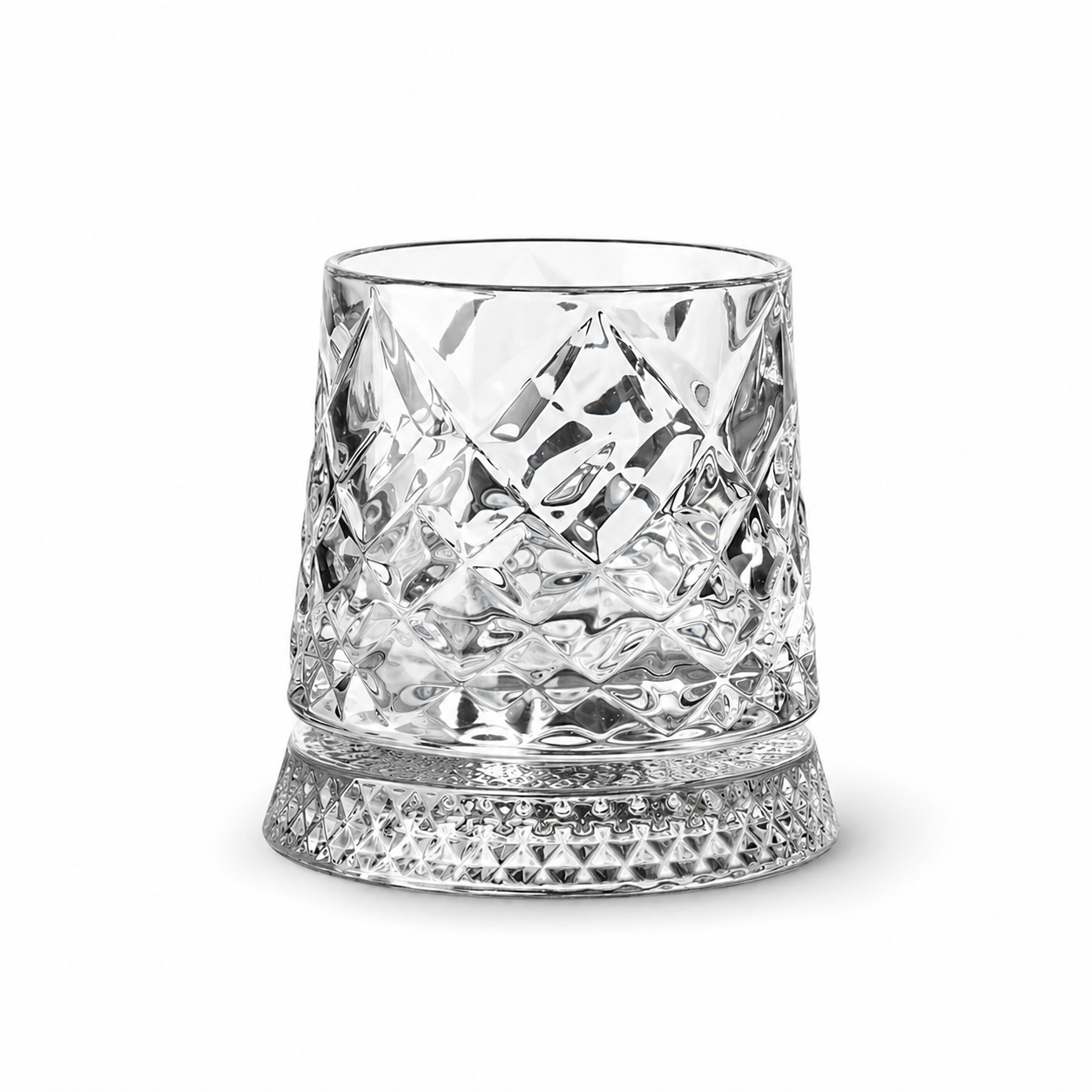 Verre à Whisky & Socle en Verre