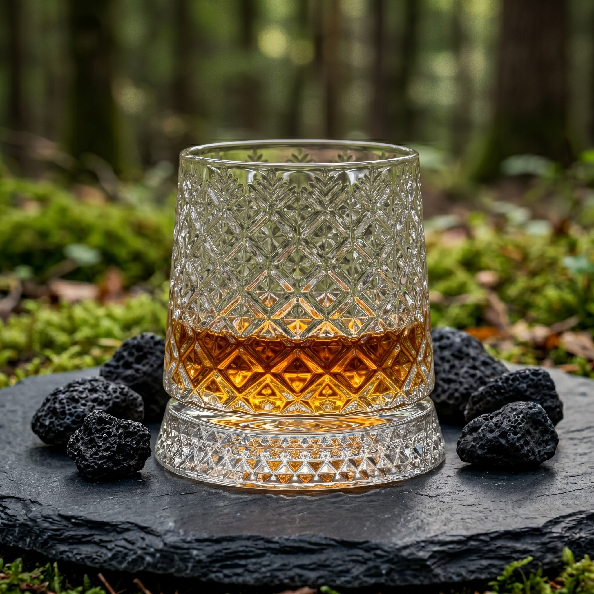Verre à Whisky & Socle Abeille